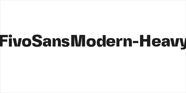 FivoSansModern-Heavy Logo