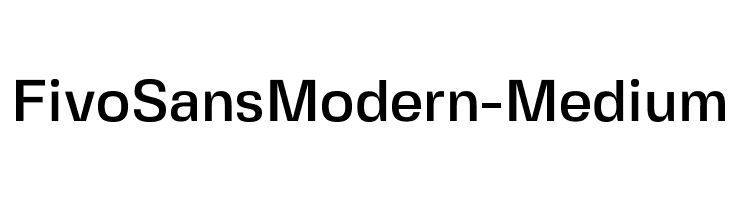FivoSansModern-Medium Font