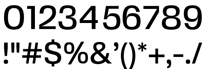 FivoSansModern-Medium Font OTHER CHARS