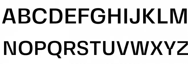 FivoSansModern-Medium Schriftart Groß