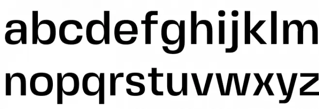 FivoSansModern-Medium 字体 小写