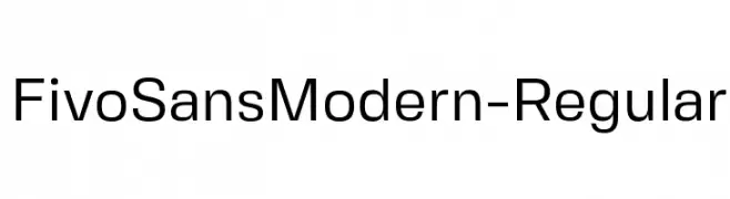 FivoSansModern-Regular  Descarca Fonturi Gratis