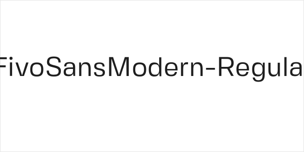 FivoSansModern-Regular Logo