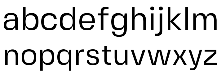 FivoSansModern-Regular Font LOWERCASE