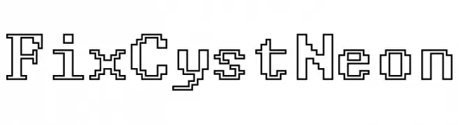 FixCystNeon  免费字体下载