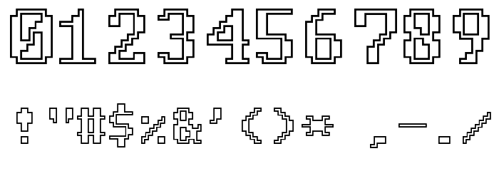 FixCystNeon Font OTHER CHARS