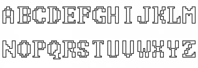FixCystNeon Шрифта ВЕРХНИЙ