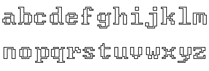 FixCystNeon Font LOWERCASE