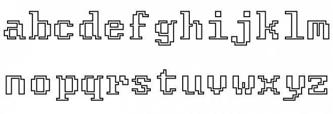FixCystNeon 字体 小写