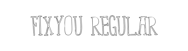 FixYou-Regular  Descarca Fonturi Gratis