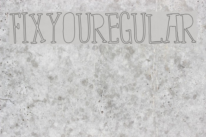 FixYou-Regular Font examples