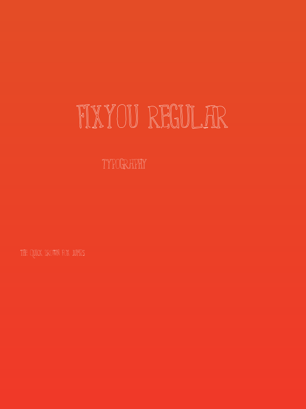 FixYou-Regular Poster