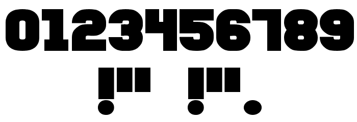 Fixation Bold Font OTHER CHARS