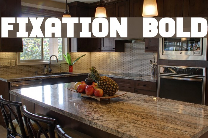 Fixation Bold Font examples