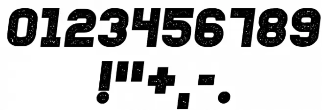 Fixation Grunged Italic Font OTHER CHARS