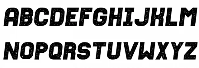 Fixation Grunged Italic 字体 大写