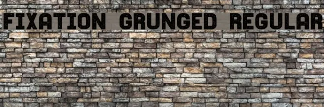 Fixation Grunged Regular Example 3