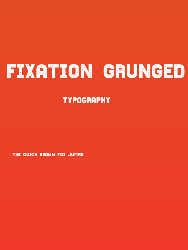 Fixation Grunged Regular Poster
