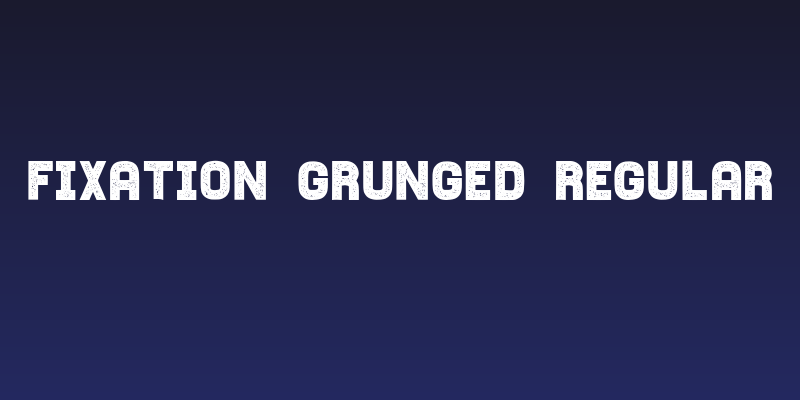 Fixation Grunged Regular Social Header