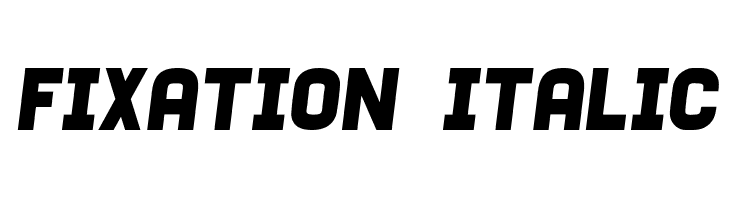 Fixation Italic  Скачать бесплатные шрифты