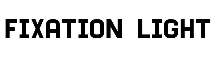Fixation Light  Скачать бесплатные шрифты