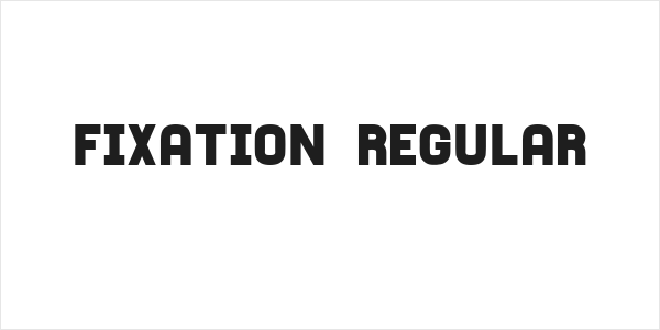 Fixation Regular Logo