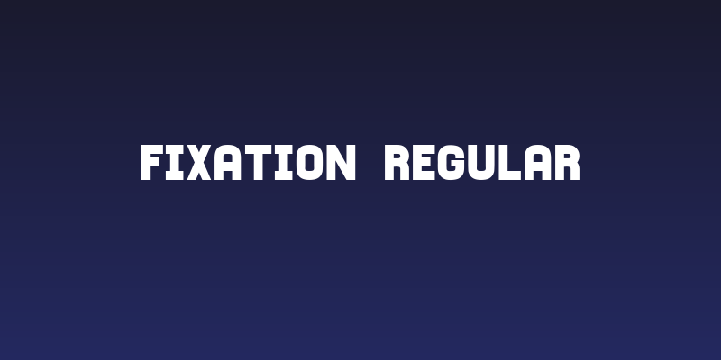 Fixation Regular Social Header