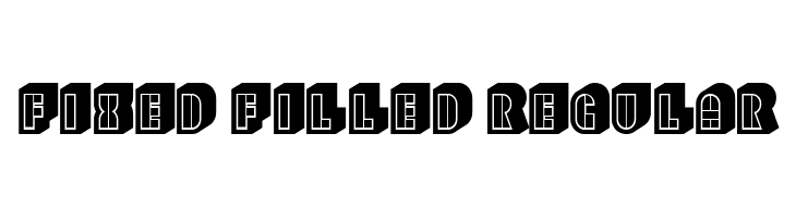 Fixed Filled Regular  नि: शुल्क फ़ॉन्ट्स डाउनलोड