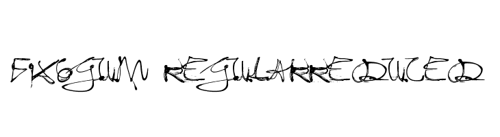 Fixogum-Regularreduced  Frei Schriftart Herunterladen