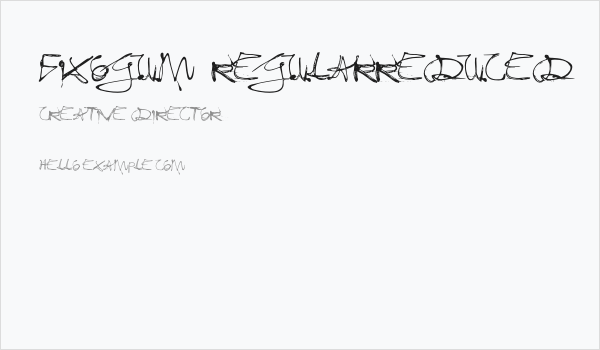 Fixogum-Regularreduced Business Card