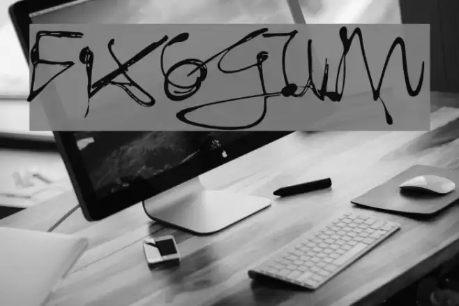 Fixogum Font examples