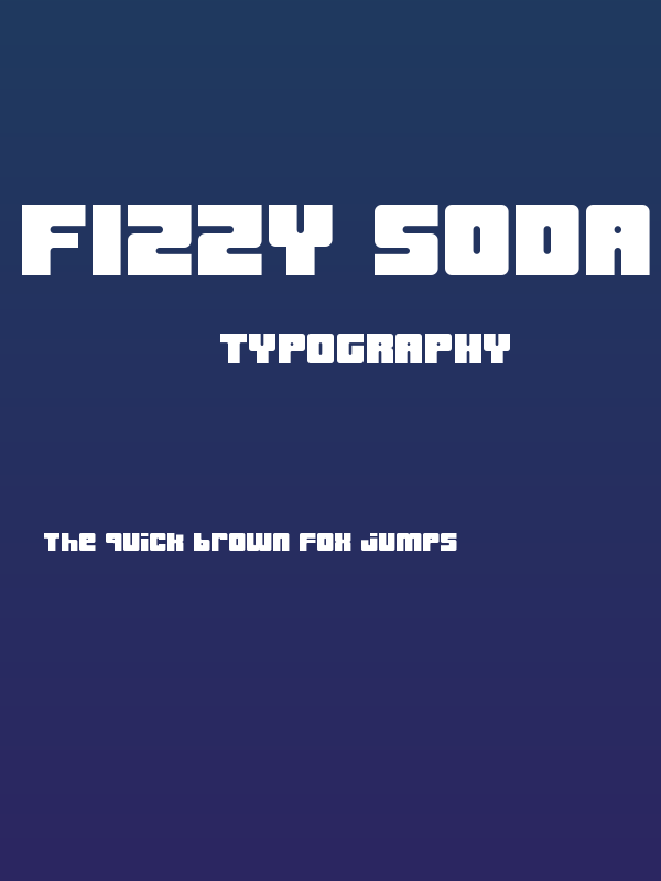 Fizzy Soda Regular Poster