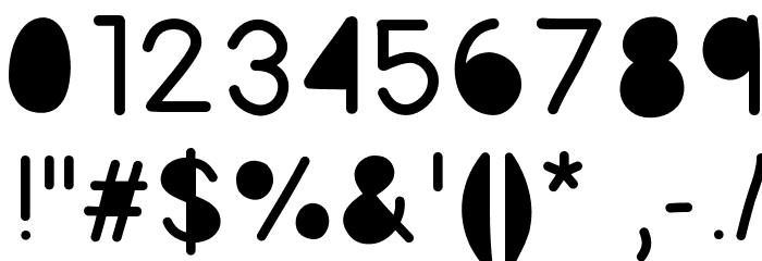 fickle Font OTHER CHARS