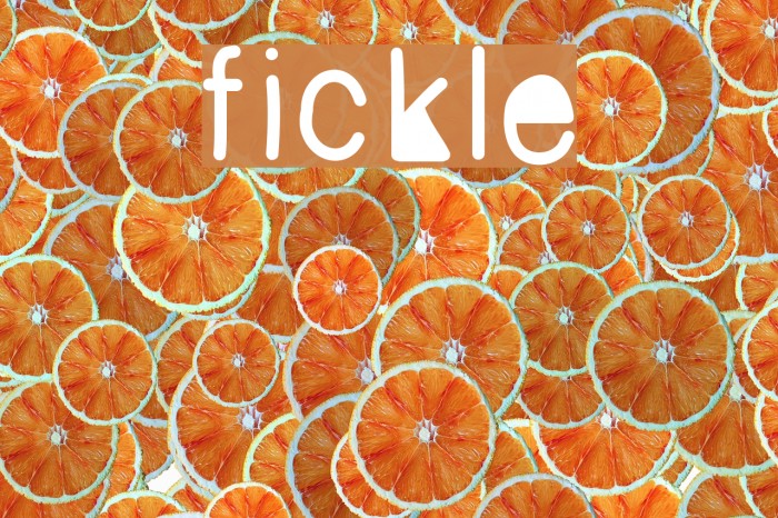 fickle Font examples