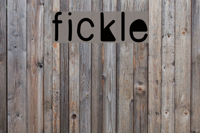 fickle Font examples