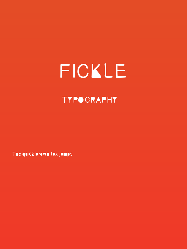 fickle Poster