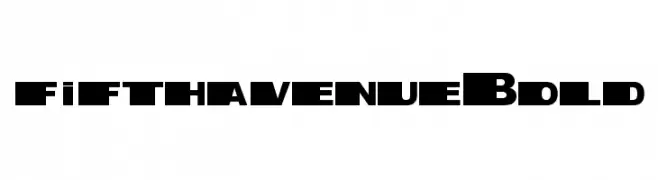 fifth avenue Bold  Frei Schriftart Herunterladen