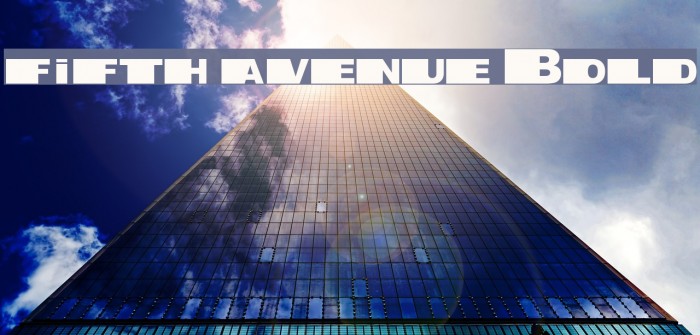 fifth avenue Bold Font examples