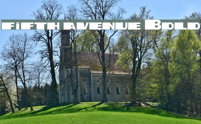 fifth avenue Bold Font examples