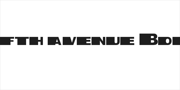 fifth avenue Bold Logo