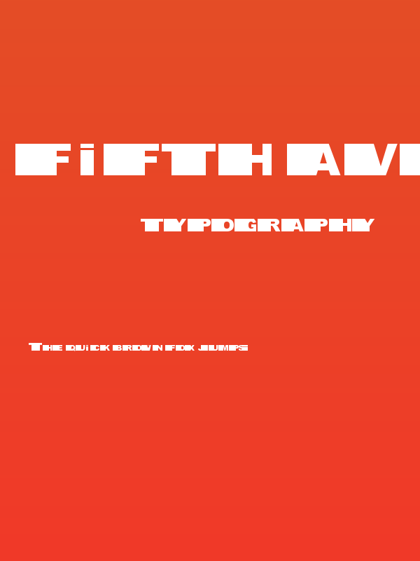 fifth avenue Bold Poster