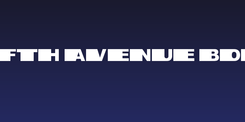 fifth avenue Bold Social Header