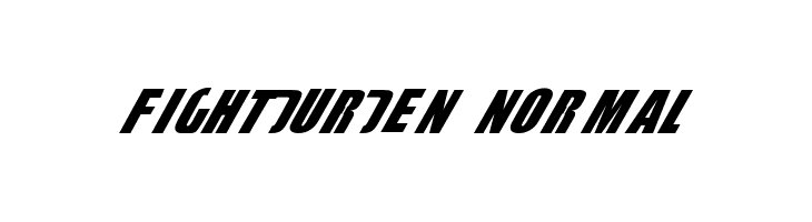 fightDurden Normal Font