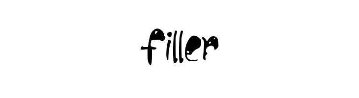 filler_  les polices de caractères gratuit tlcharger