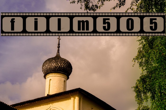 film505 Font examples
