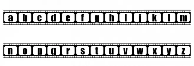 film505 Schriftart Kleinbuchstaben