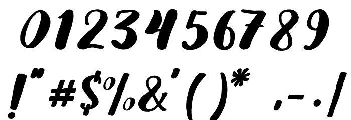 filsafat-Brush Font OTHER CHARS