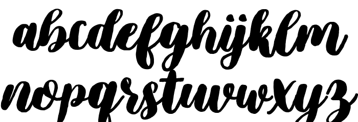 filsafat-Brush Font LOWERCASE