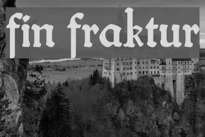 fin fraktur Font examples