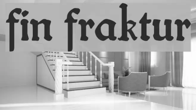 fin fraktur Font examples